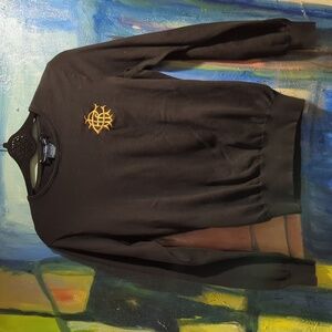 Ralph Lauren Sport Polo Balck Boys Sweater Embroidered‎ Gold Crest Large